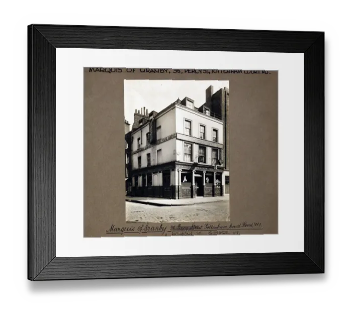 Framed Print : Photograph of Marquis Of Granby PH, Goodge Street, London Framed Print : Photograph of Marquis Of Granby PH, Goodge Street, London