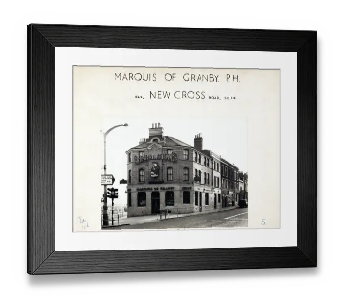 Framed Print : Photograph of Marquis Of Granby PH, New Cross, London Framed Print : Photograph of Marquis Of Granby PH, New Cross, London
