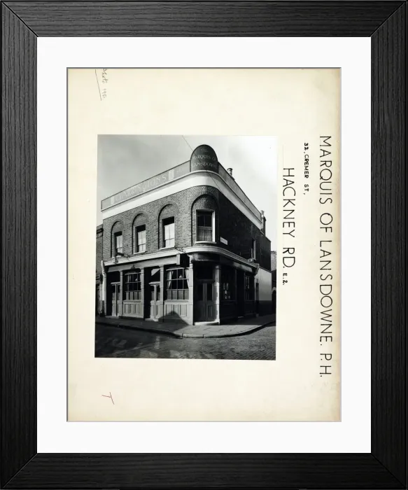 Framed Print : Photograph of Marquis Of Lansdowne PH, Hackney Road, London Framed Print : Photograph of Marquis Of Lansdowne PH, Hackney Road, London