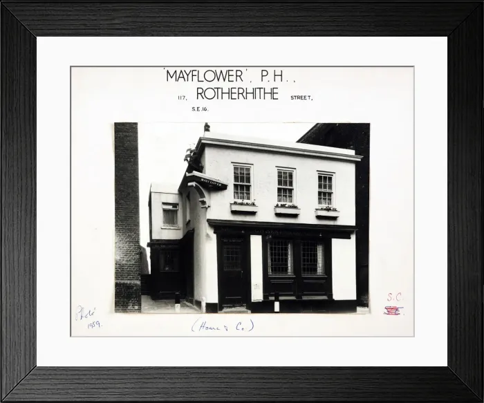 Framed Print : Photograph of Mayflower PH, Rotherhithe, London Framed Print : Photograph of Mayflower PH, Rotherhithe, London