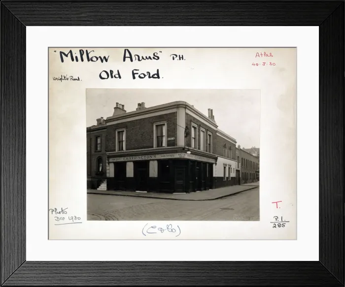 Framed Print : Photograph of Milton Arms, Old Ford, London Framed Print : Photograph of Milton Arms, Old Ford, London