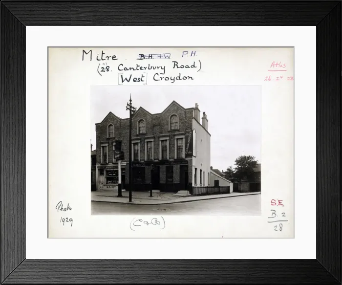 Framed Print : Photograph of Mitre PH, Croydon, Surrey Framed Print : Photograph of Mitre PH, Croydon, Surrey