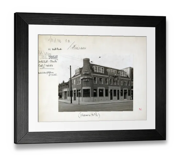 Framed Print : Photograph of Mitre PH, Tottenham (New), London Framed Print : Photograph of Mitre PH, Tottenham (New), London