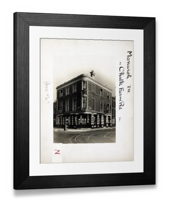 Framed Print : Photograph of Monarch PH, Chalk Farm, London Framed Print : Photograph of Monarch PH, Chalk Farm, London