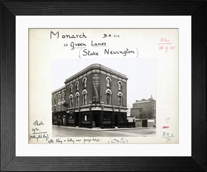 Framed Print : Photograph of Monarch PH, Green Lanes, London Framed Print : Photograph of Monarch PH, Green Lanes, London