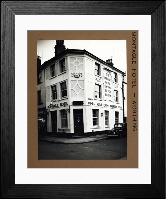 Framed Print : Photograph of Montague Hotel, Worthing, Sussex Framed Print : Photograph of Montague Hotel, Worthing, Sussex
