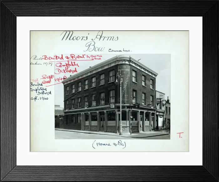 Framed Print : Photograph of Moors Arms, Bow, London Framed Print : Photograph of Moors Arms, Bow, London