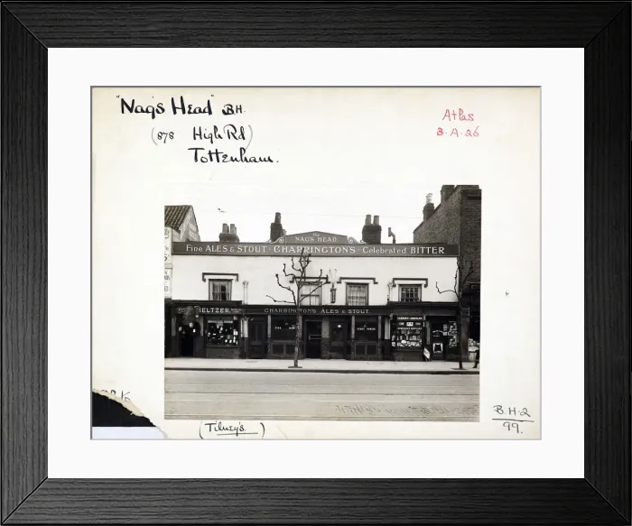 Framed Print : Photograph of Nags Head PH, Tottenham (Old), London Framed Print : Photograph of Nags Head PH, Tottenham (Old), London