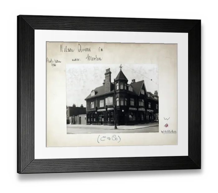 Framed Print : Photograph of Nelson PH, Merton, London Framed Print : Photograph of Nelson PH, Merton, London