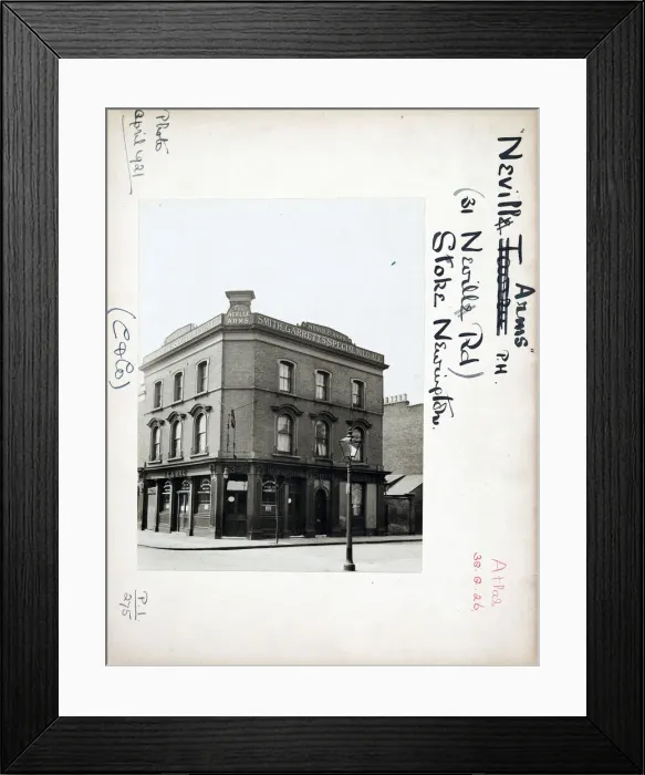 Framed Print : Photograph of Nevill Arms, Stoke Newington, London