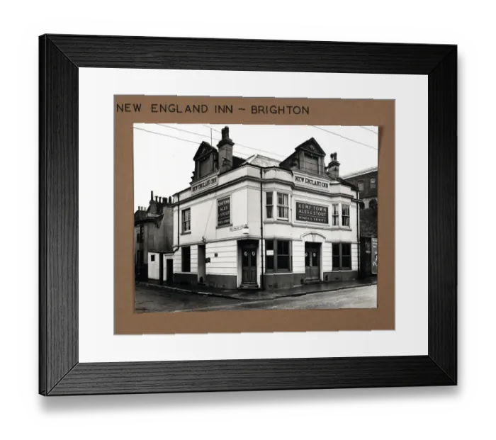 Framed Print : Photograph of New England Inn, Brighton, Sussex Framed Print : Photograph of New England Inn, Brighton, Sussex