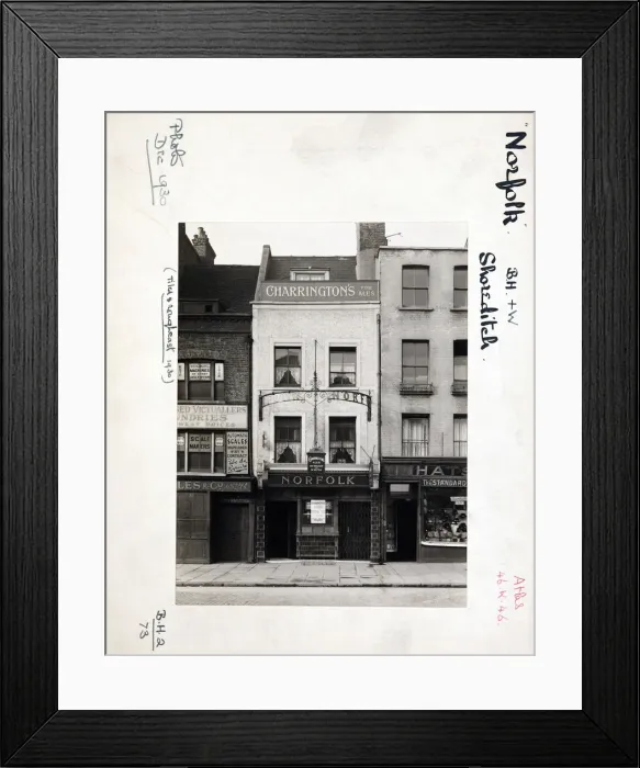 Framed Print : Photograph of Norfolk PH, Shoreditch (Old), London Framed Print : Photograph of Norfolk PH, Shoreditch (Old), London