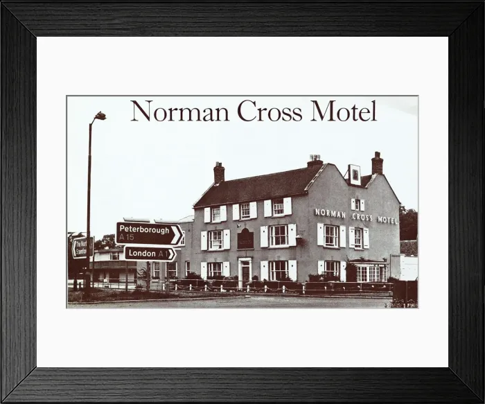 Framed Print : Norman Cross Motel, Peterborough, Cambridgeshire Framed Print : Norman Cross Motel, Peterborough, Cambridgeshire
