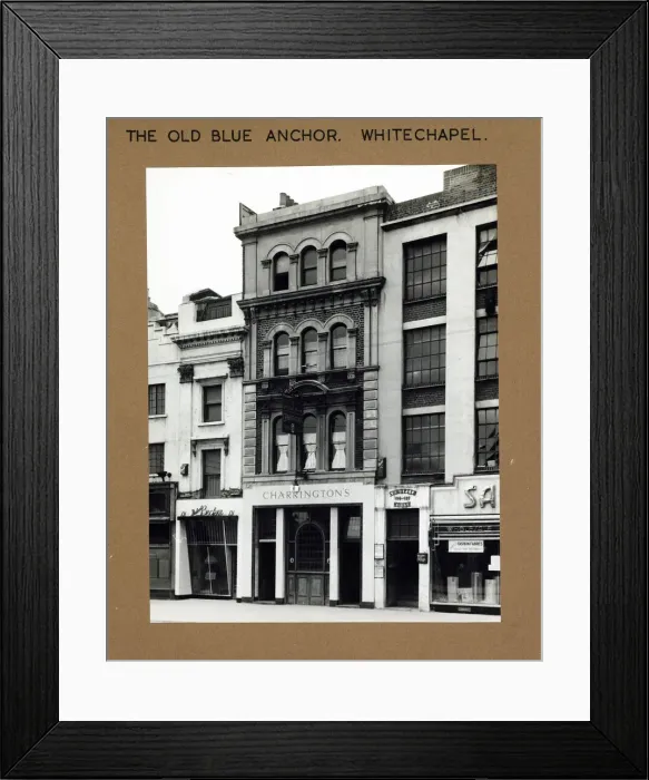 Framed Print : Photograph of Old Blue Anchor PH, Whitechapel, London Framed Print : Photograph of Old Blue Anchor PH, Whitechapel, London