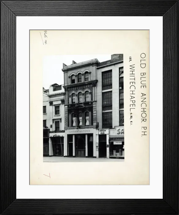 Framed Print : Photograph of Old Blue Anchor PH, Whitechapel, London Framed Print : Photograph of Old Blue Anchor PH, Whitechapel, London