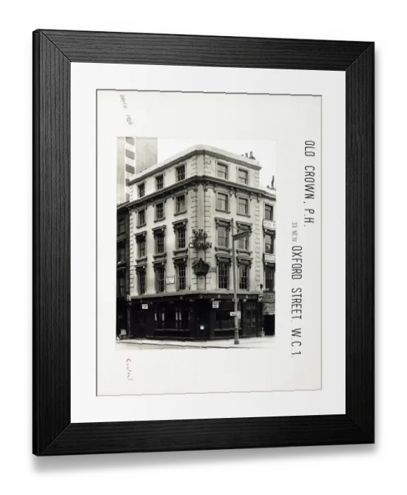 Framed Print : Photograph of Old Crown PH, Bloomsbury, London Framed Print : Photograph of Old Crown PH, Bloomsbury, London