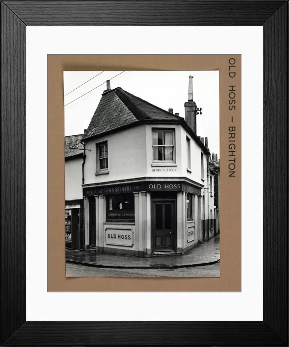 Framed Print : Photograph of Old Hoss PH, Brighton, Sussex Framed Print : Photograph of Old Hoss PH, Brighton, Sussex