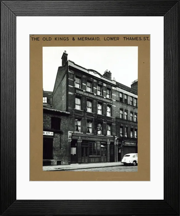 Framed Print : Old Kings Head & Mermaid PH, Billingsgate, London Framed Print : Old Kings Head & Mermaid PH, Billingsgate, London