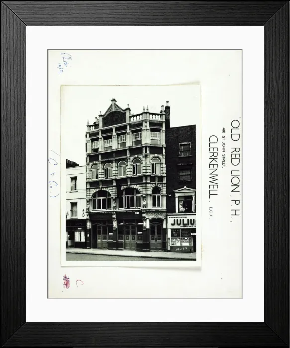 Framed Print : Photograph of Old Red Lion PH, Clerkenwell, London Framed Print : Photograph of Old Red Lion PH, Clerkenwell, London