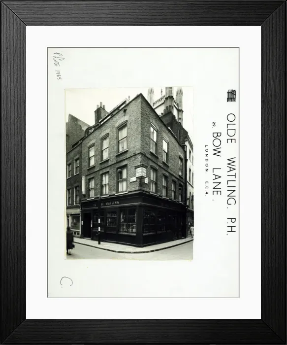Framed Print : Photograph of Olde Watling PH, Bow, London Framed Print : Photograph of Olde Watling PH, Bow, London