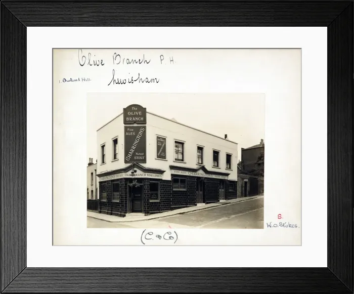 Framed Print : Photograph of Olive Branch PH, Lewisham, London Framed Print : Photograph of Olive Branch PH, Lewisham, London