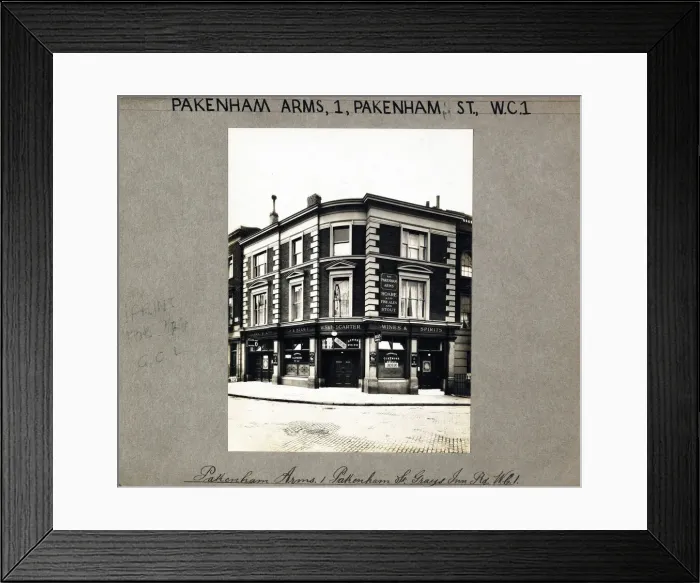 Framed Print : Photograph of Pakenham Arms, Kings Cross, London Framed Print : Photograph of Pakenham Arms, Kings Cross, London