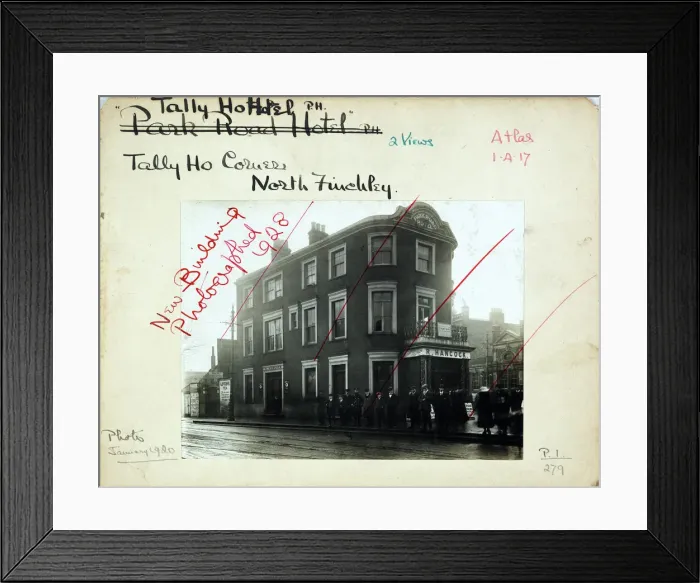 Framed Print : Photograph of Park Road Hotel, North Finchley (Old), London Framed Print : Photograph of Park Road Hotel, North Finchley (Old), London