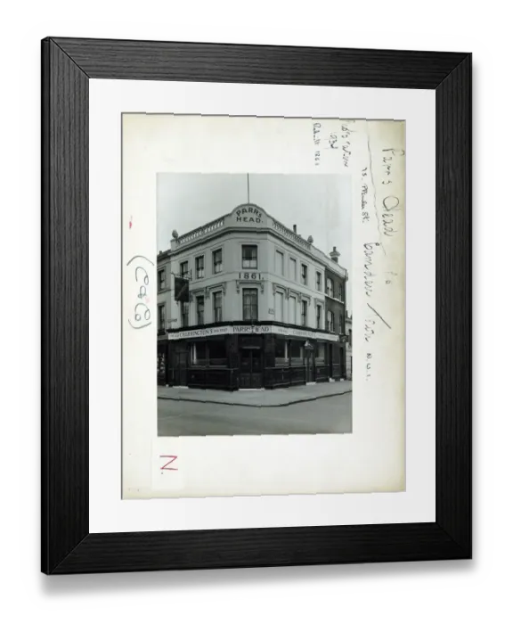 Framed Print : Photograph of Parrs Head PH, Camden Town, London Framed Print : Photograph of Parrs Head PH, Camden Town, London