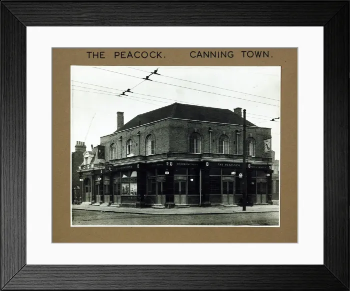 Framed Print : Photograph of Peacock PH, Canning Town, London Framed Print : Photograph of Peacock PH, Canning Town, London