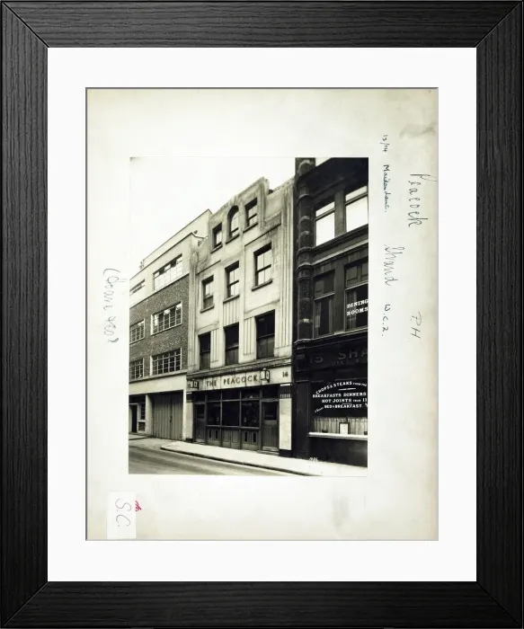 Framed Print : Photograph of Peacock PH, Strand, London Framed Print : Photograph of Peacock PH, Strand, London