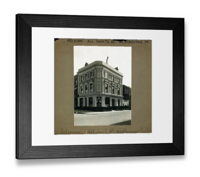 Framed Print : Photograph of Pelican PH, Westbourne Park, London Framed Print : Photograph of Pelican PH, Westbourne Park, London