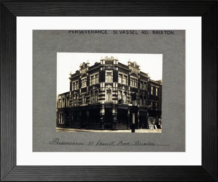 Framed Print : Photograph of Perseverance PH, Brixton, London Framed Print : Photograph of Perseverance PH, Brixton, London