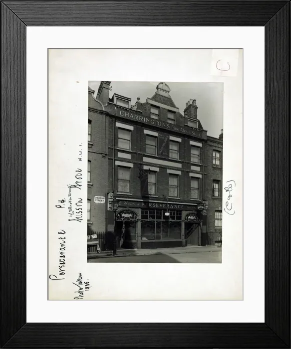 Framed Print : Photograph of Perseverance PH, Marylebone, London Framed Print : Photograph of Perseverance PH, Marylebone, London