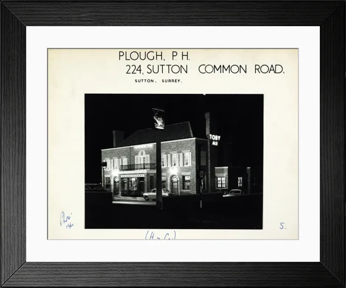 Framed Print : Photograph of Plough PH, Sutton (New), Surrey Framed Print : Photograph of Plough PH, Sutton (New), Surrey