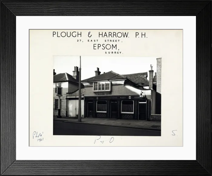 Framed Print : Photograph of Plough & Harrow PH, Epsom, Surrey Framed Print : Photograph of Plough & Harrow PH, Epsom, Surrey