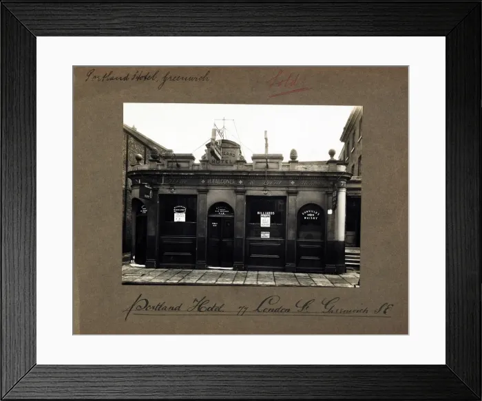 Framed Print : Photograph of Portland Arms, Greenwich, London Framed Print : Photograph of Portland Arms, Greenwich, London