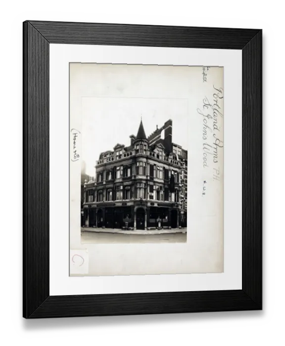 Framed Print : Photograph of Portland Arms, St Johns Wood, London Framed Print : Photograph of Portland Arms, St Johns Wood, London