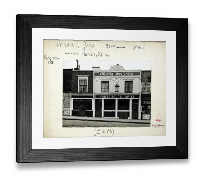 Framed Print : Photograph of Portsmouth Arms, Pentonville, London Framed Print : Photograph of Portsmouth Arms, Pentonville, London