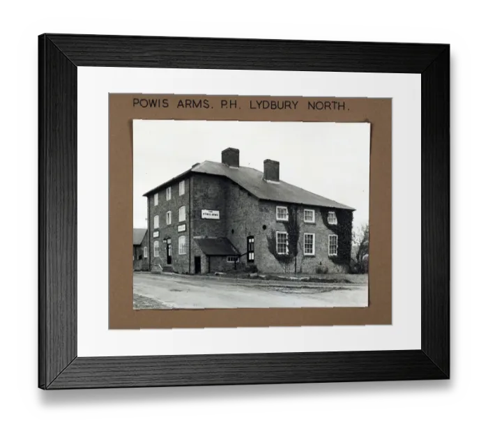 Framed Print : Photograph of Powis Arms, Lydbury North, Shropshire Framed Print : Photograph of Powis Arms, Lydbury North, Shropshire