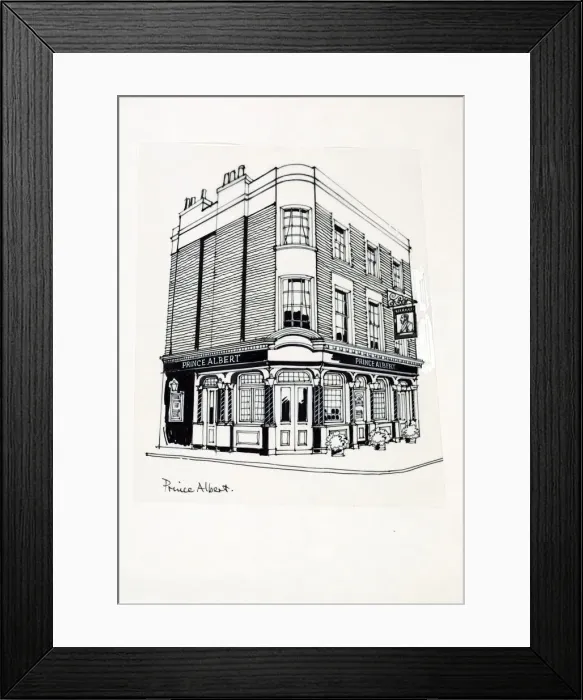 Framed Print : Sketch of Prince Albert PH, Regents Park, London Framed Print : Sketch of Prince Albert PH, Regents Park, London