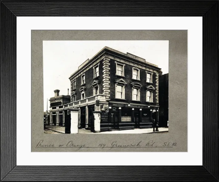Framed Print : Photograph of Prince Of Orange PH, Greenwich, London Framed Print : Photograph of Prince Of Orange PH, Greenwich, London