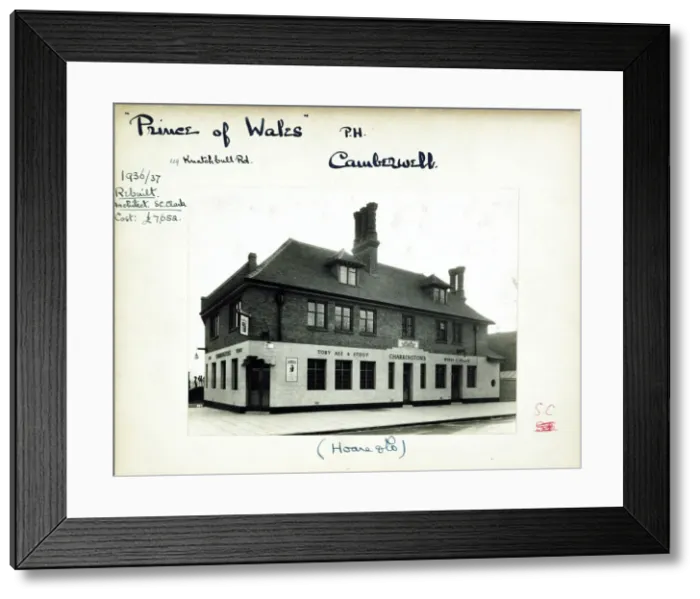 Framed Print : Photograph of Prince Of Wales PH, Camberwell (New), London Framed Print : Photograph of Prince Of Wales PH, Camberwell (New), London