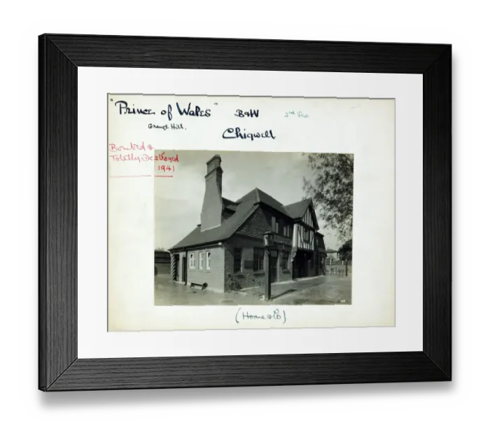 Framed Print : Photograph of Prince Of Wales PH, Chigwell (Old), Essex Framed Print : Photograph of Prince Of Wales PH, Chigwell (Old), Essex