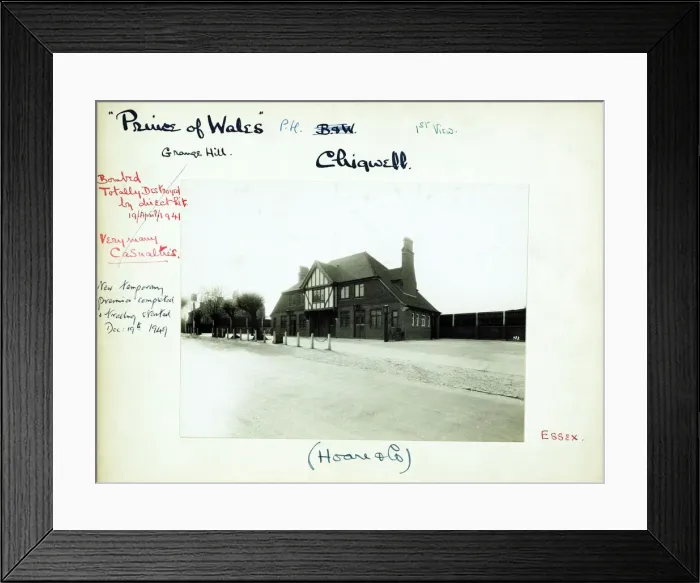 Framed Print : Photograph of Prince Of Wales PH, Chigwell (Old), Essex Framed Print : Photograph of Prince Of Wales PH, Chigwell (Old), Essex