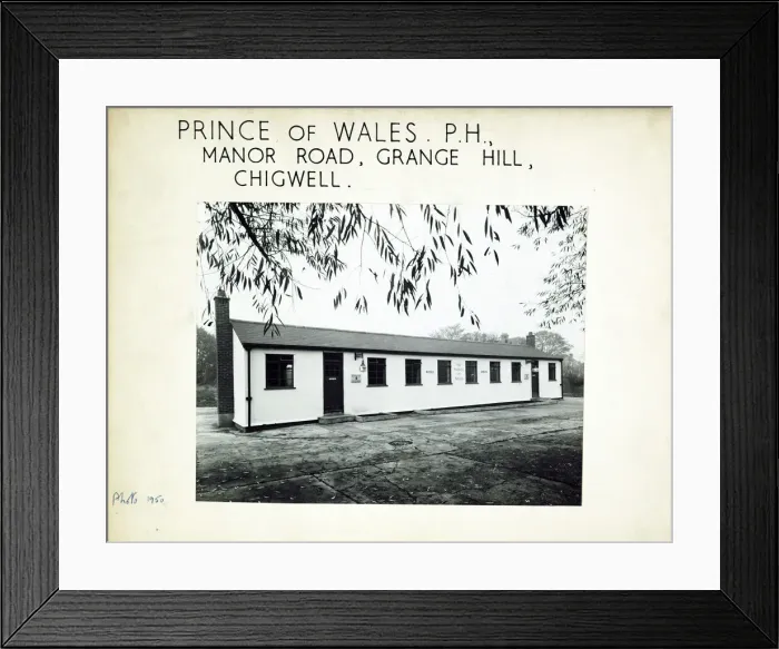 Framed Print : Photograph of Prince Of Wales PH, Chigwell (Temp), Essex Framed Print : Photograph of Prince Of Wales PH, Chigwell (Temp), Essex