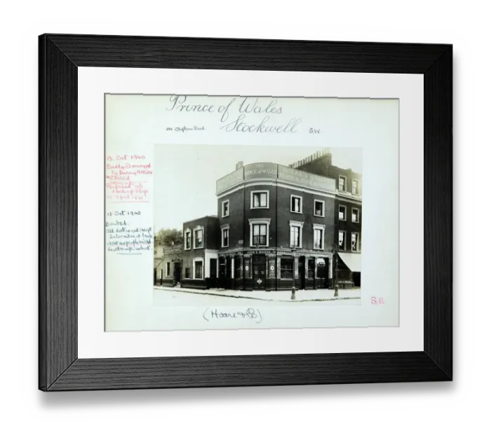 Framed Print : Photograph of Prince Of Wales PH, Stockwell, London Framed Print : Photograph of Prince Of Wales PH, Stockwell, London