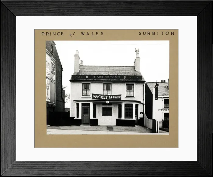 Framed Print : Photograph of Prince Of Wales PH, Surbiton, Surrey Framed Print : Photograph of Prince Of Wales PH, Surbiton, Surrey