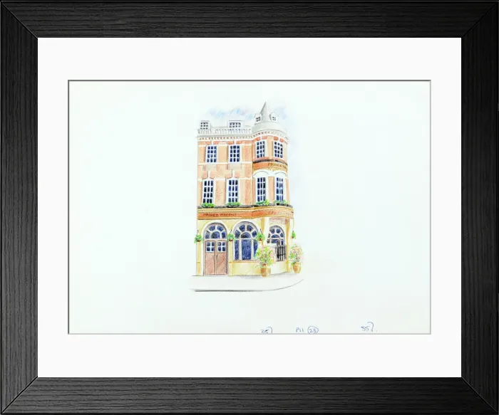 Framed Print : Sketch of Prince Regent PH, Marylebone, London Framed Print : Sketch of Prince Regent PH, Marylebone, London