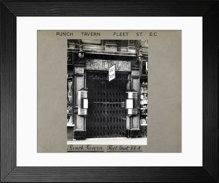 Framed Print : Photograph of Punch Tavern, City, London Framed Print : Photograph of Punch Tavern, City, London