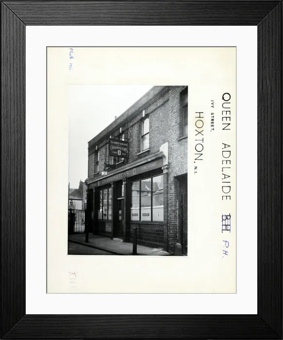 Framed Print : Photograph of Queen Adelaide PH, Hoxton, London Framed Print : Photograph of Queen Adelaide PH, Hoxton, London